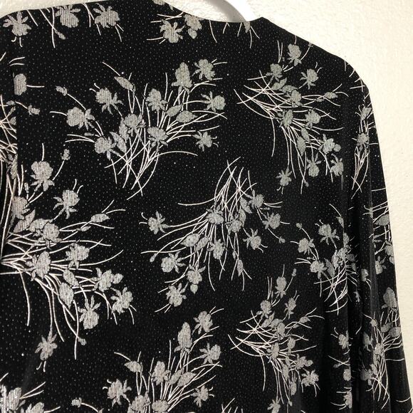 Jessica Howard Size 14 Cropped Cardigan Bolero Single Button Top w Shiny Details - Picture 6 of 7